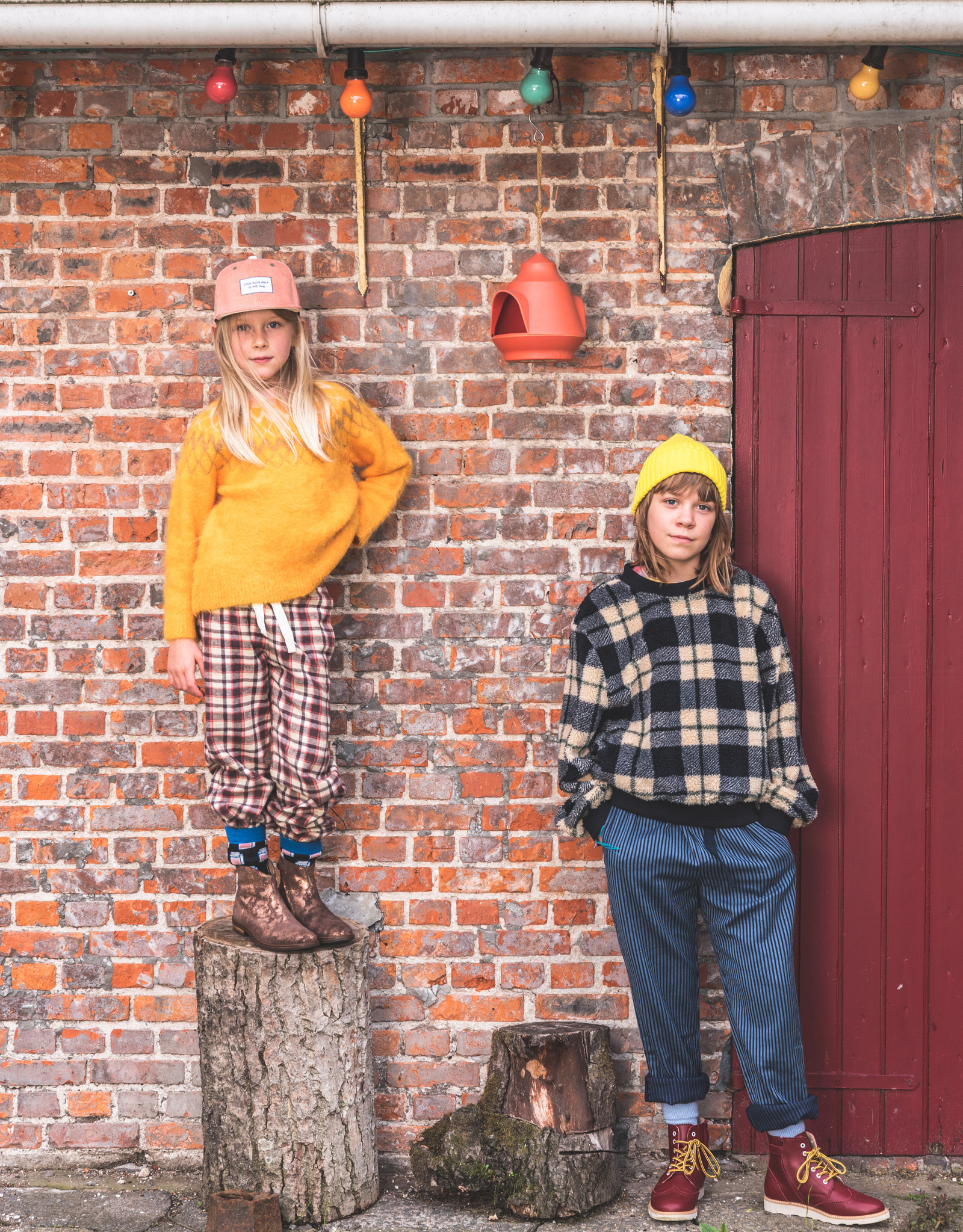 YOUNG SOLES YOUNG SOLES SIDNEY BROGUES VEGAN CHERRY