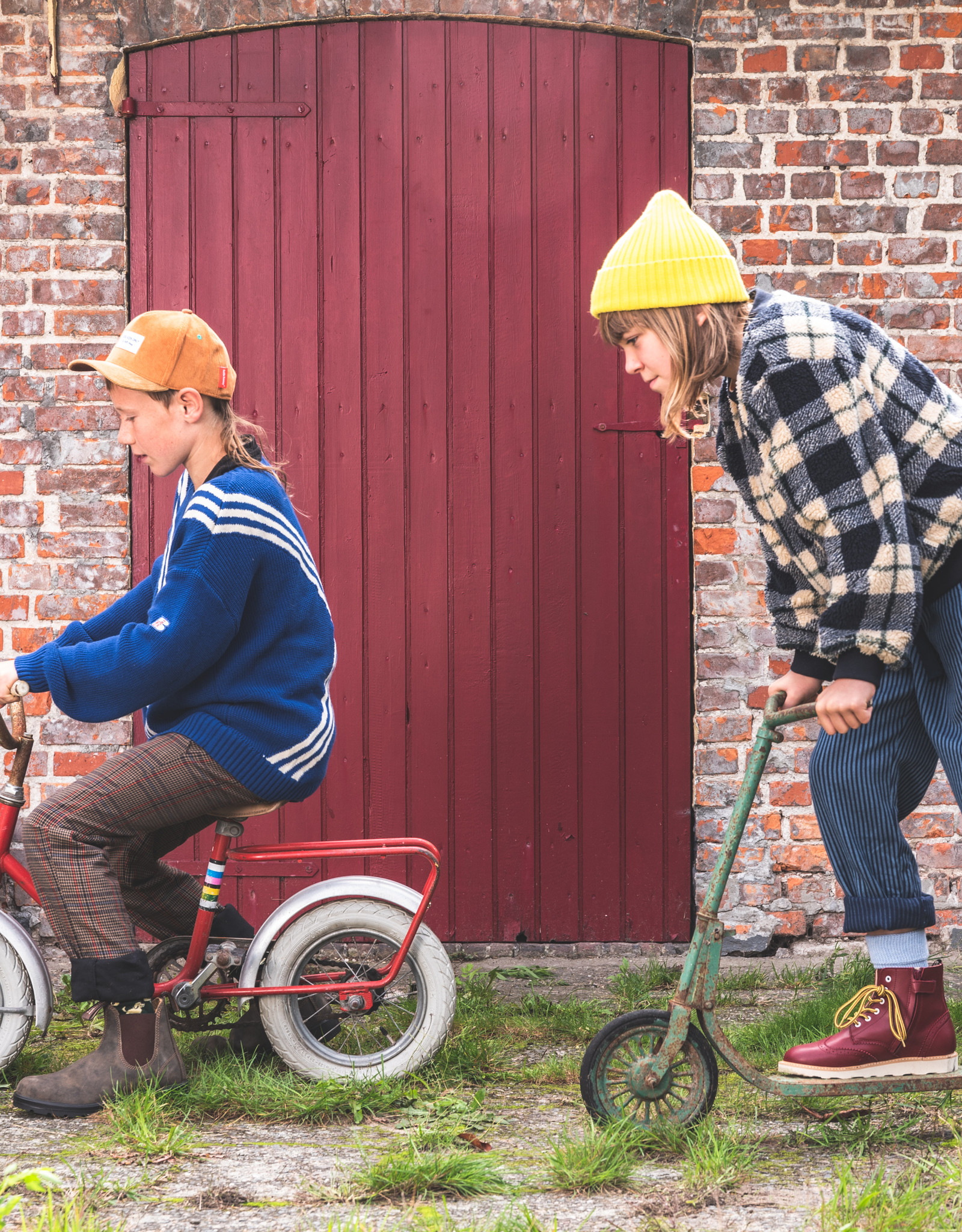 YOUNG SOLES YOUNG SOLES SIDNEY BROGUES VEGAN CHERRY