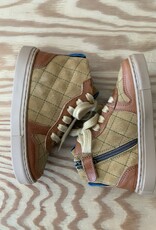 PETIT NORD PETIT NORD QUILTED SNEAKER COGNAC