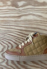 PETIT NORD PETIT NORD QUILTED SNEAKER COGNAC