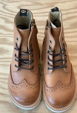 YOUNG SOLES YOUNG SOLES SIDNEY BROGUES TAN BURNISHED