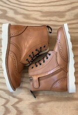 YOUNG SOLES YOUNG SOLES SIDNEY BROGUES TAN BURNISHED