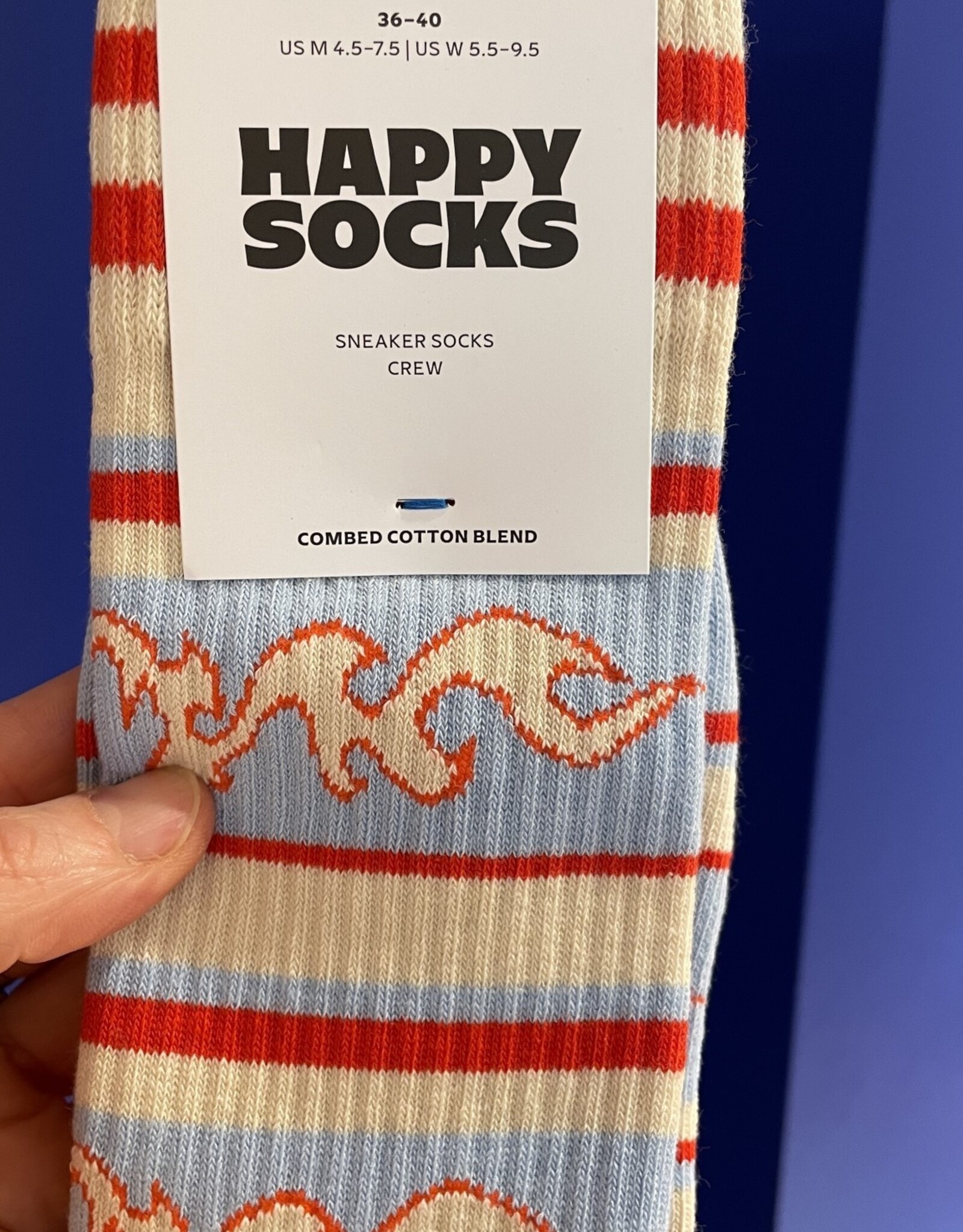 HAPPY SOCKS HAPPY SOCKS P000929 FLAMING STRIPES SNEAKER SOCK