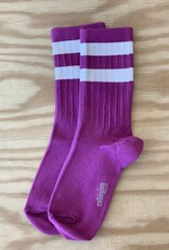 COLLÉGIEN COLLEGIEN NICO CHAUSSETTES RAYURES SPORT CYCLAMEN