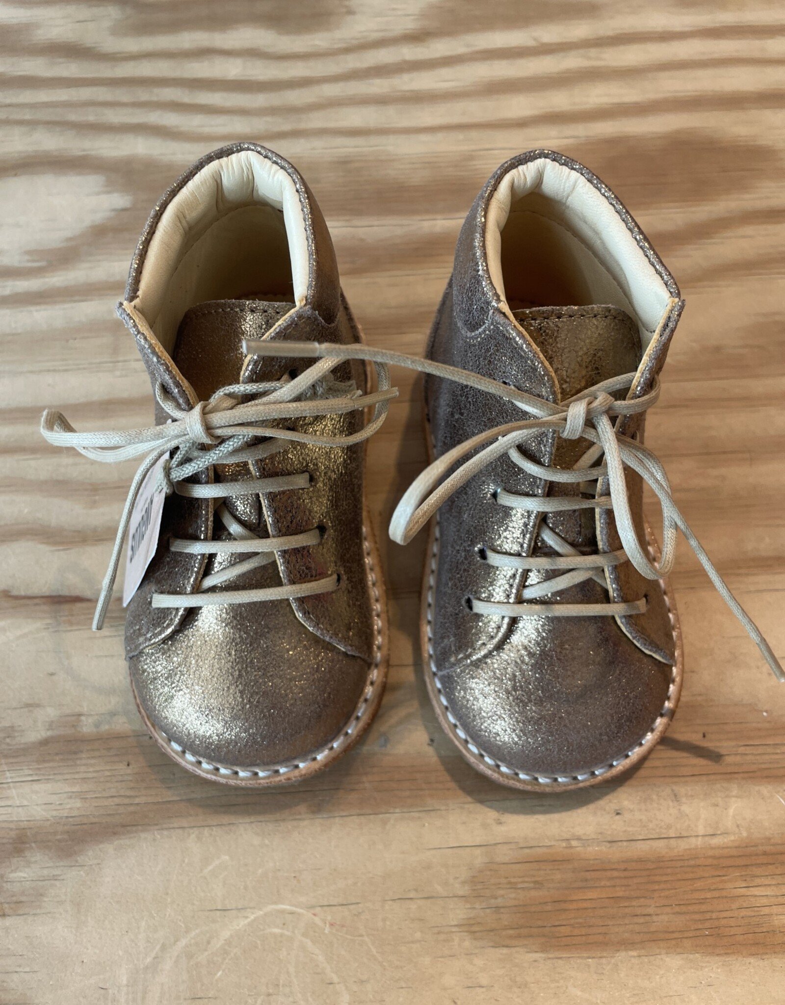 ANGULUS ANGULUS 2760 TAUPE SHINE LACE UP STARTER 21