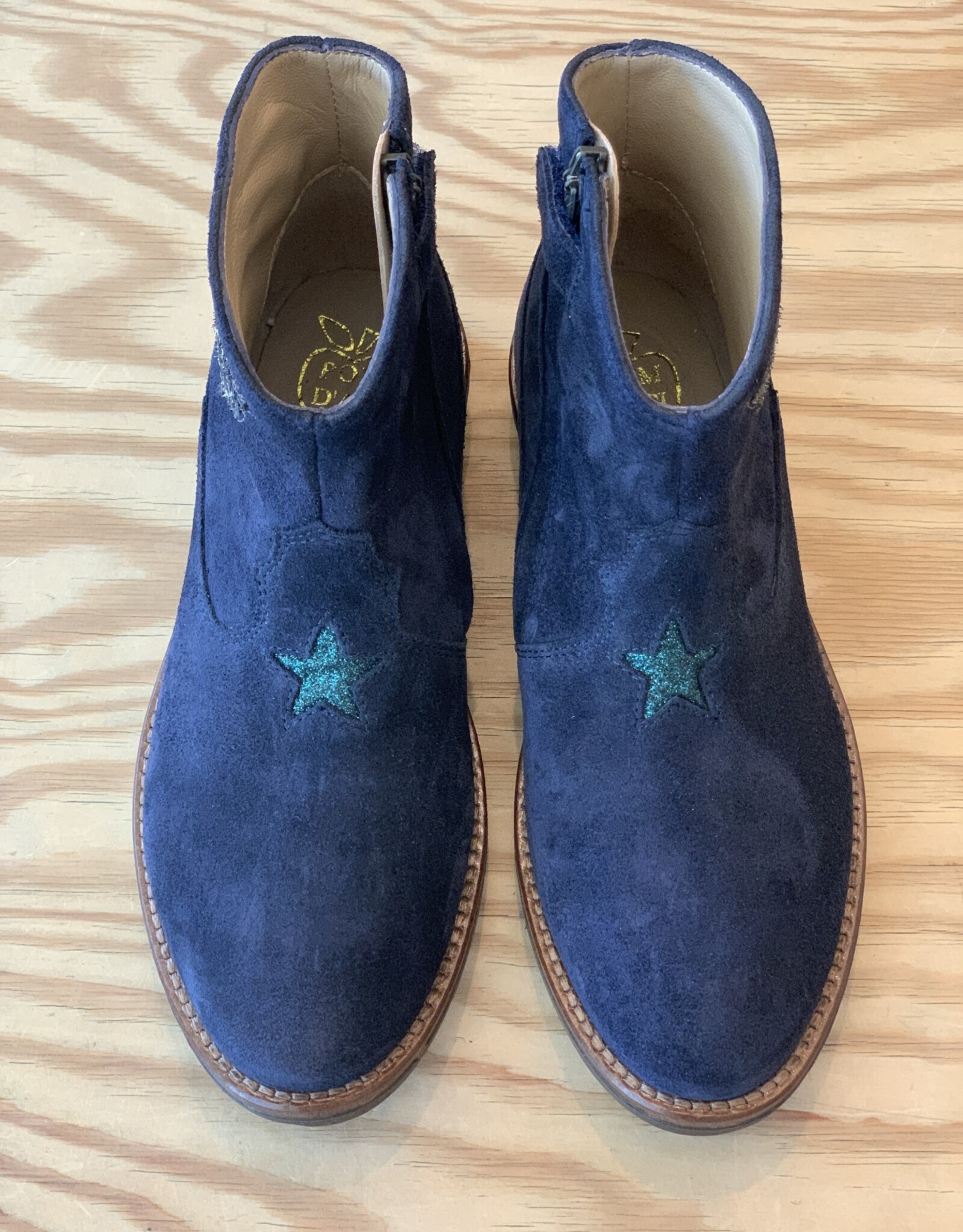 POM D'API POM D'API BILLY WEST VEL/GLITTER MARINE/ARGENT