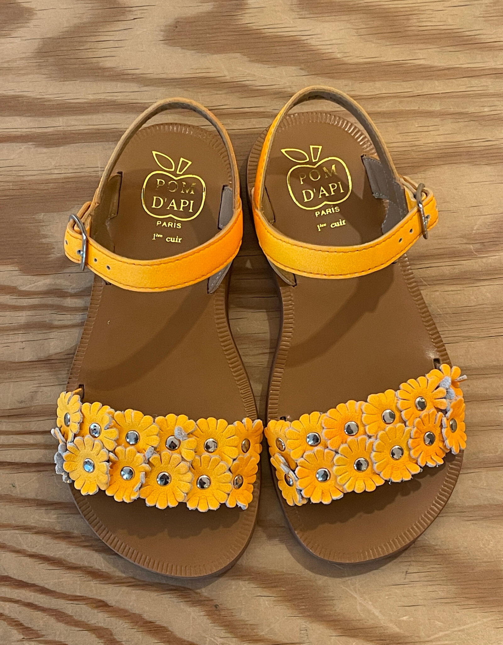 POM D'API POM D'API PLAGETTE MULTI FLO ORANGE SUN
