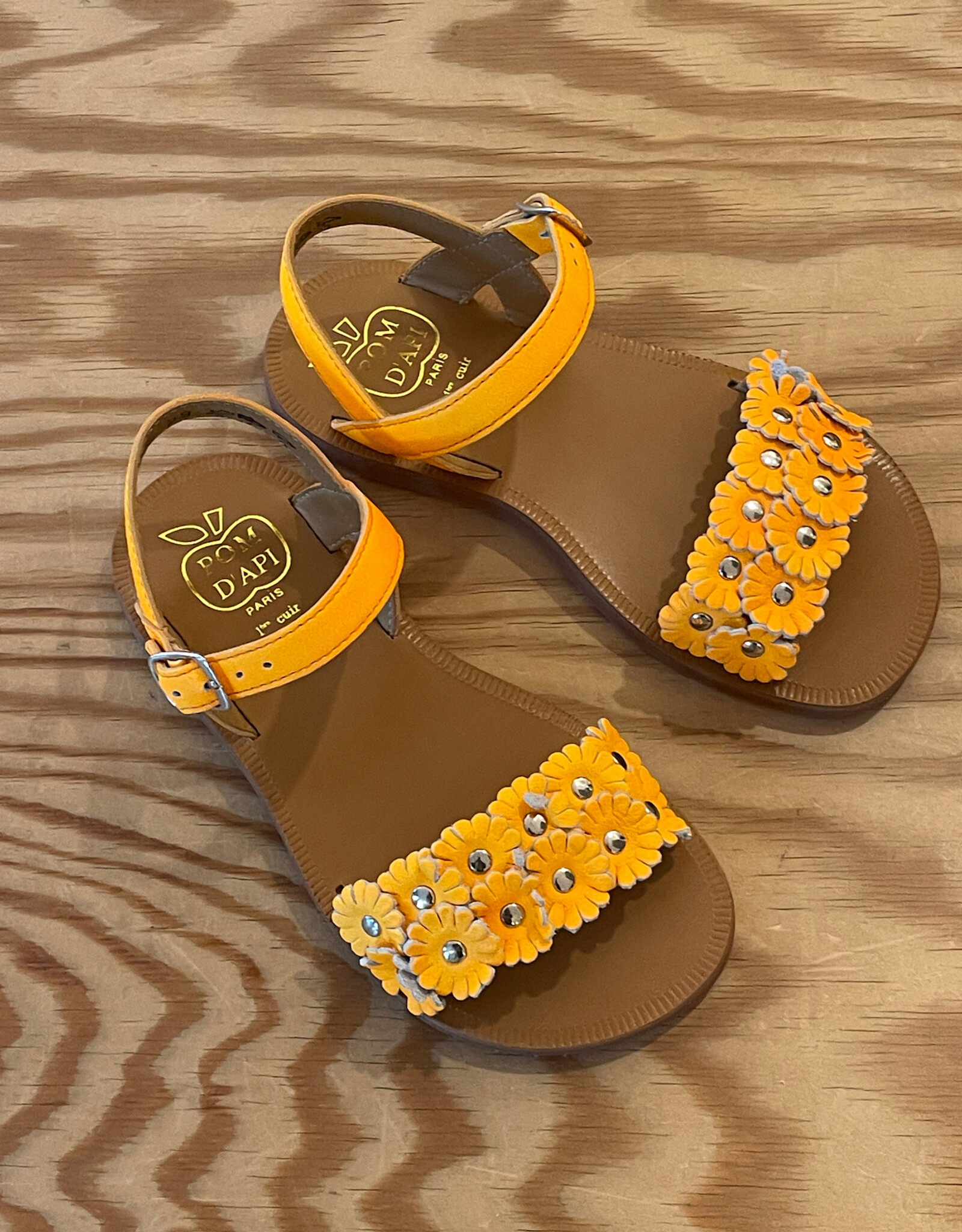 POM D'API POM D'API PLAGETTE MULTI FLO ORANGE SUN