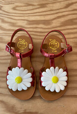 POM D'API POM D'API PLAGETTE BIG FLO VERNIS METAL RED POPPY
