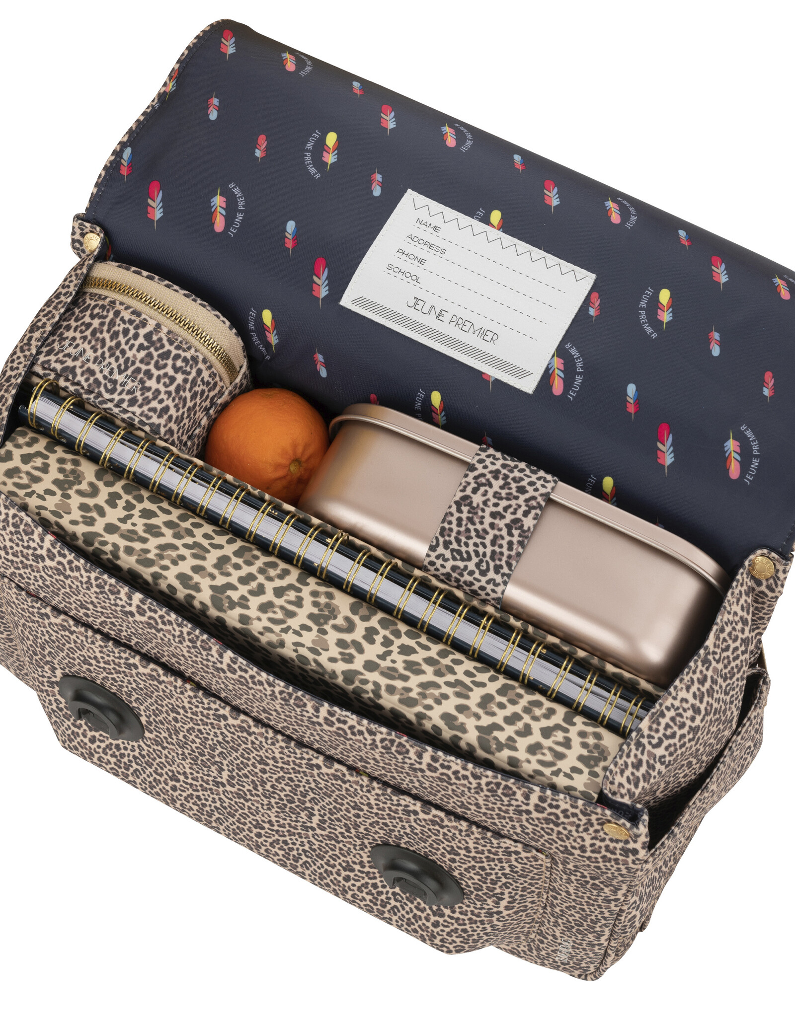 JEUNE PREMIER JEUNE PREMIER IT BAG MIDI LEOPARD CHERRY