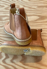 ANGULUS ANGULUS CHELSEA BOOTS HEART TAN GLITTER