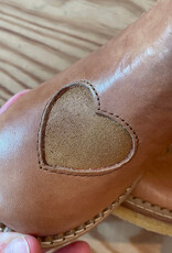 ANGULUS ANGULUS CHELSEA BOOTS HEART TAN GLITTER