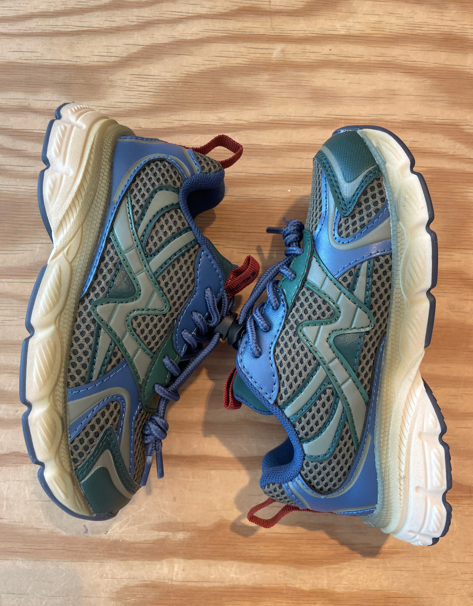NATURINO NATURINO WAVE. GUM/NET SILVESTRE-OLIVE-AZURE