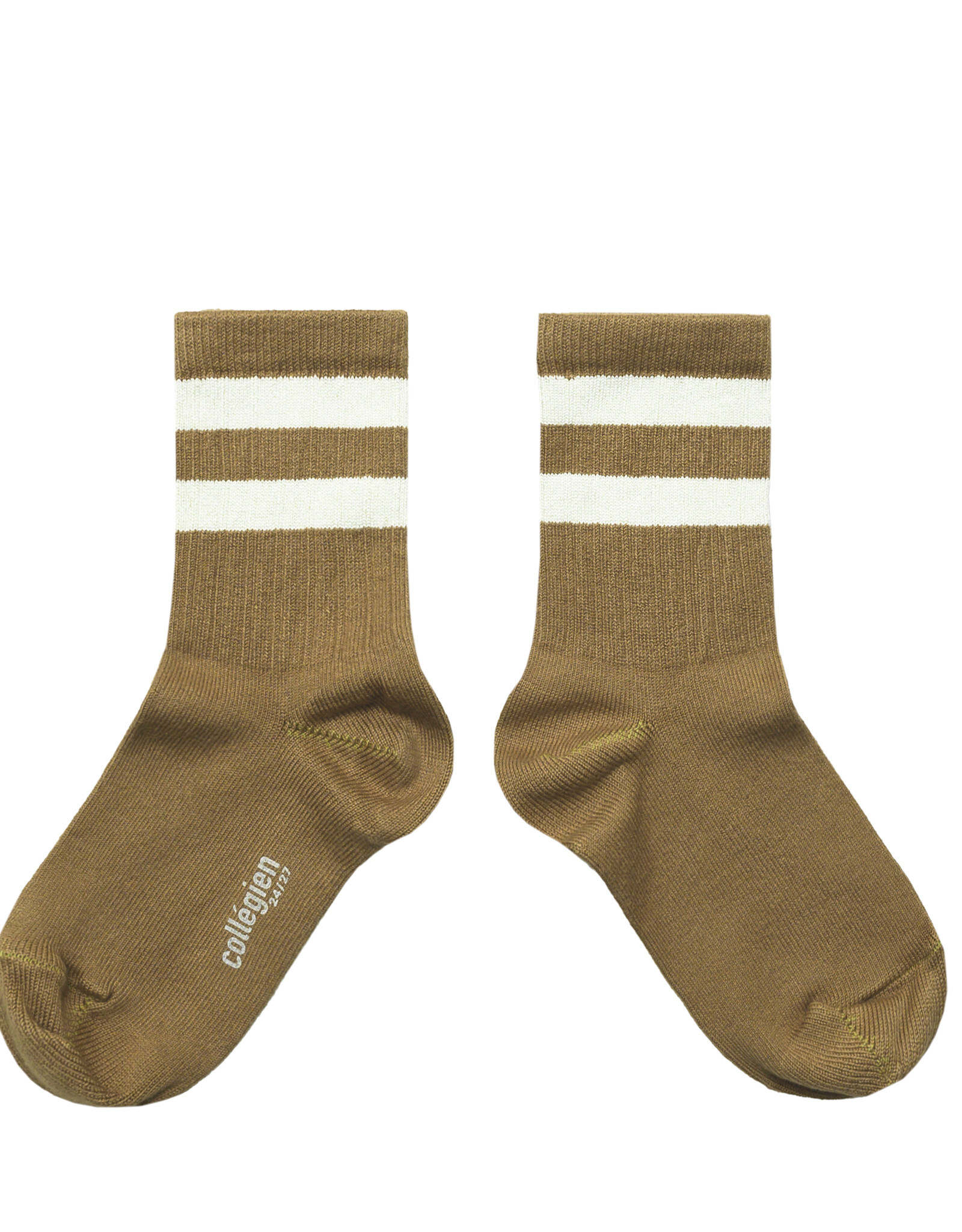COLLÉGIEN COLLEGIEN CHAUSSETTES NICO RAYURES  352 BISCUIT