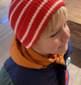 LE BONNET AMSTERDAM LE BONNET AMSTERDAM Beanie Crimson Stripe