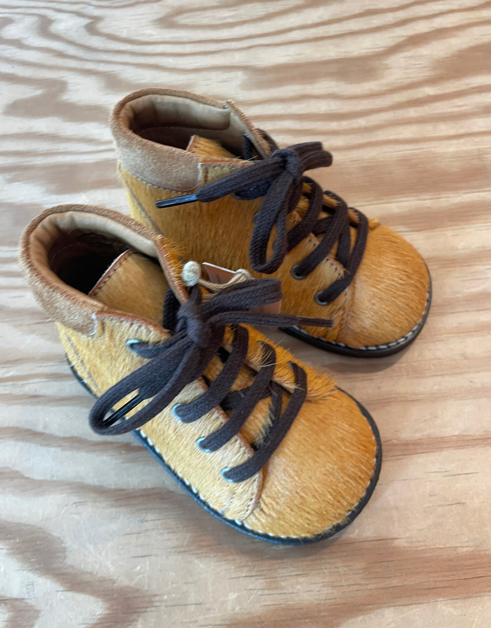 ANGULUS ANGULUS CLASSIC LACE UP 4211 OCHER PONY