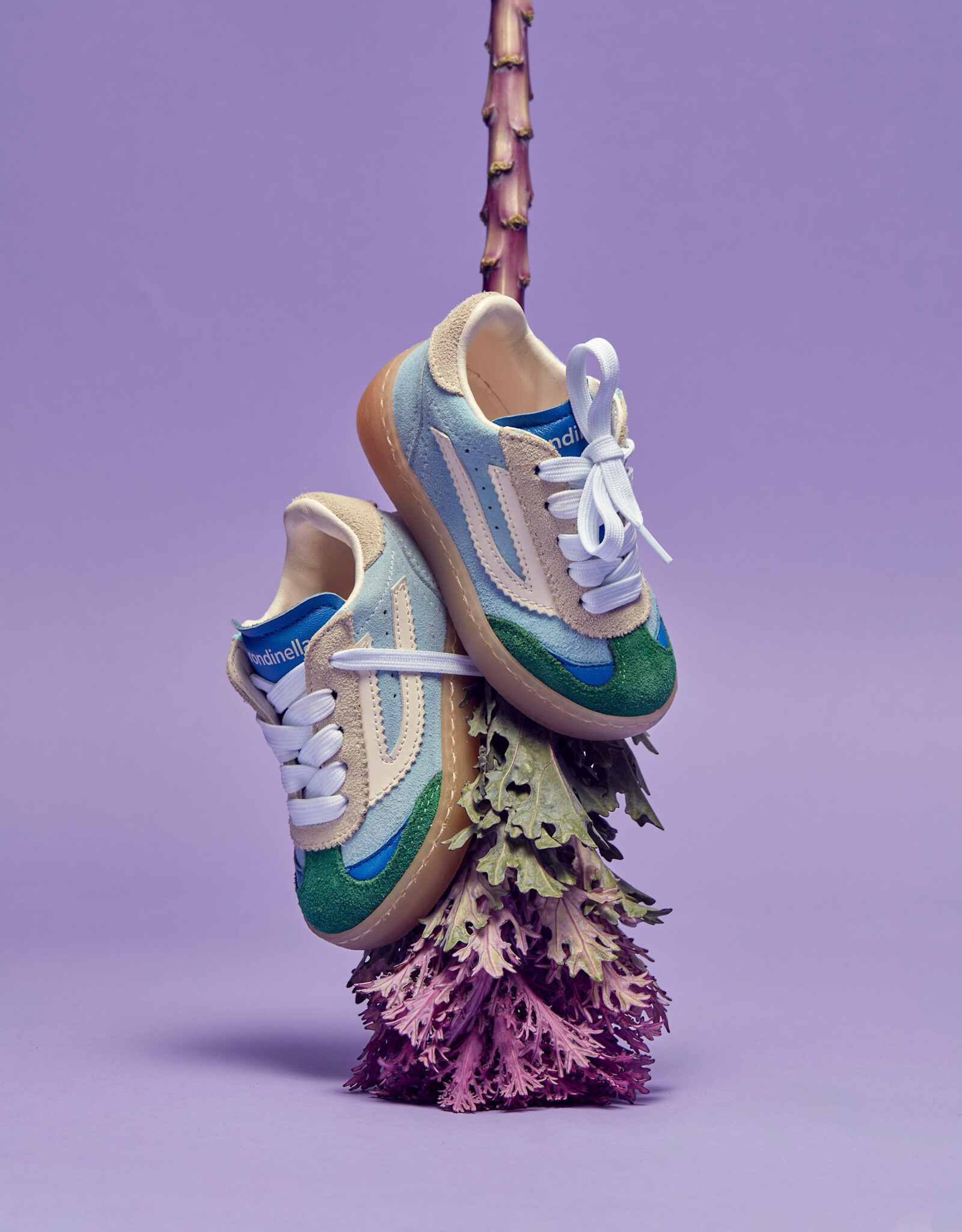 RONDINELLA RONDINELLA suede sneakers LIGHT BLUE