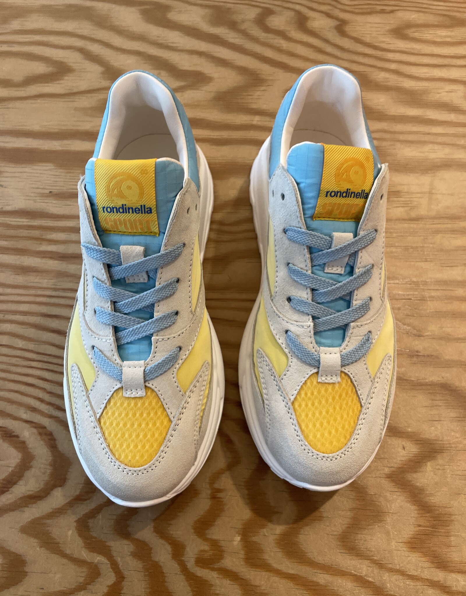RONDINELLA RONDINELLA lederen runners met veters