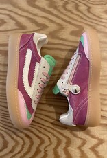 RONDINELLA RONDINELLA lederen sneakers PINK/GREEN
