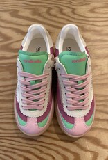 RONDINELLA RONDINELLA lederen sneakers PINK/GREEN