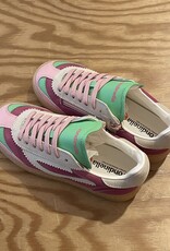 RONDINELLA RONDINELLA lederen sneakers PINK/GREEN
