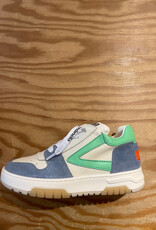 RONDINELLA RONDINELLA lederen sneaker LIGHTBLUE/GREEN