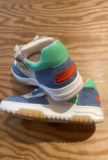 RONDINELLA RONDINELLA lederen sneaker LIGHTBLUE/GREEN