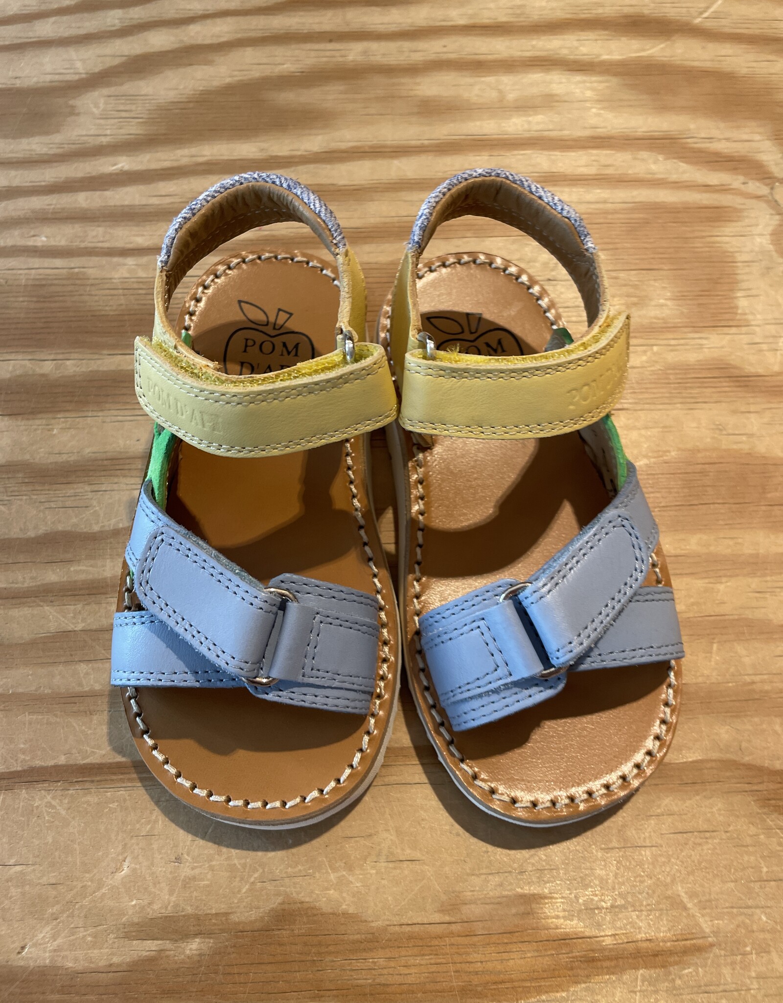 POM D'API POM D'API WAFF JIMY NAPPA VERDE JAUNE