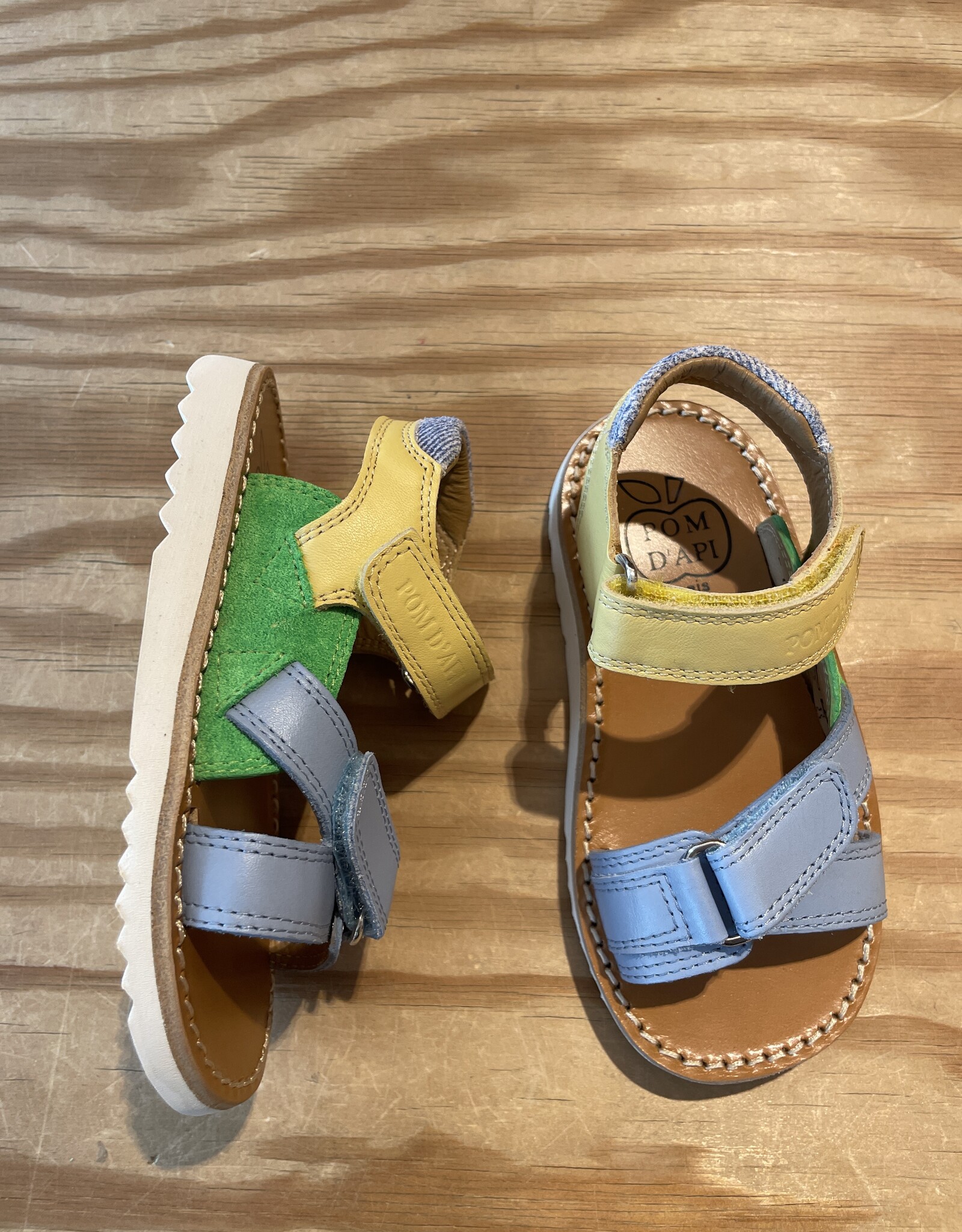 POM D'API POM D'API WAFF JIMY NAPPA VERDE JAUNE