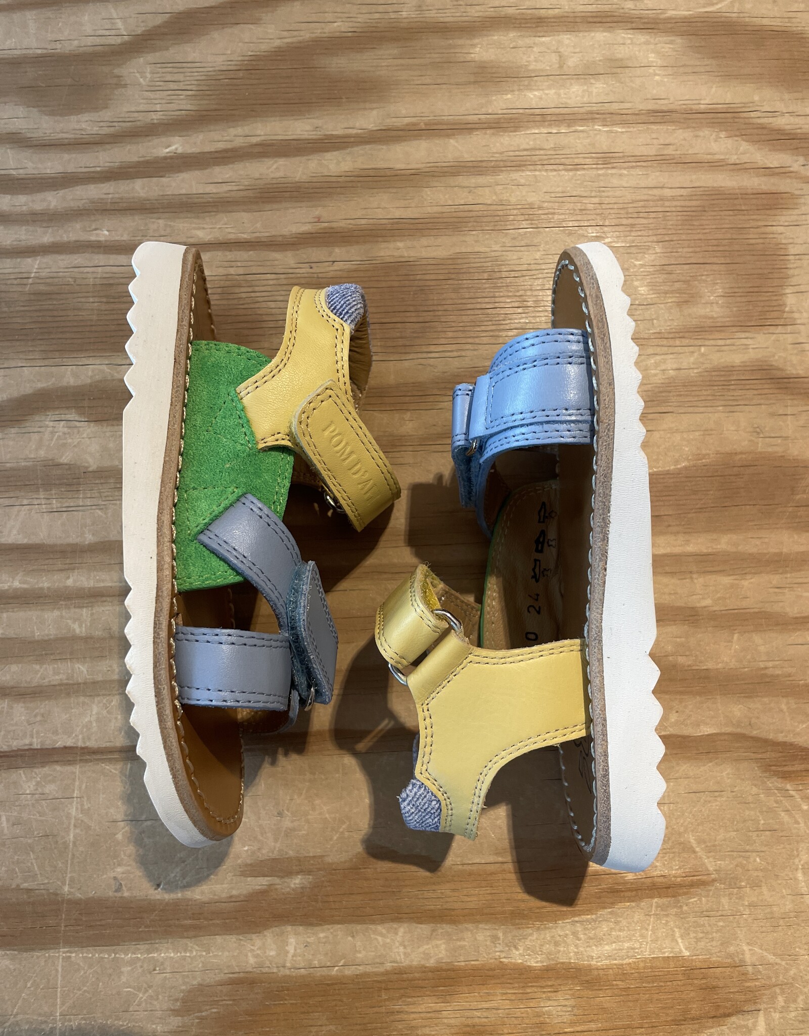 POM D'API POM D'API WAFF JIMY NAPPA VERDE JAUNE