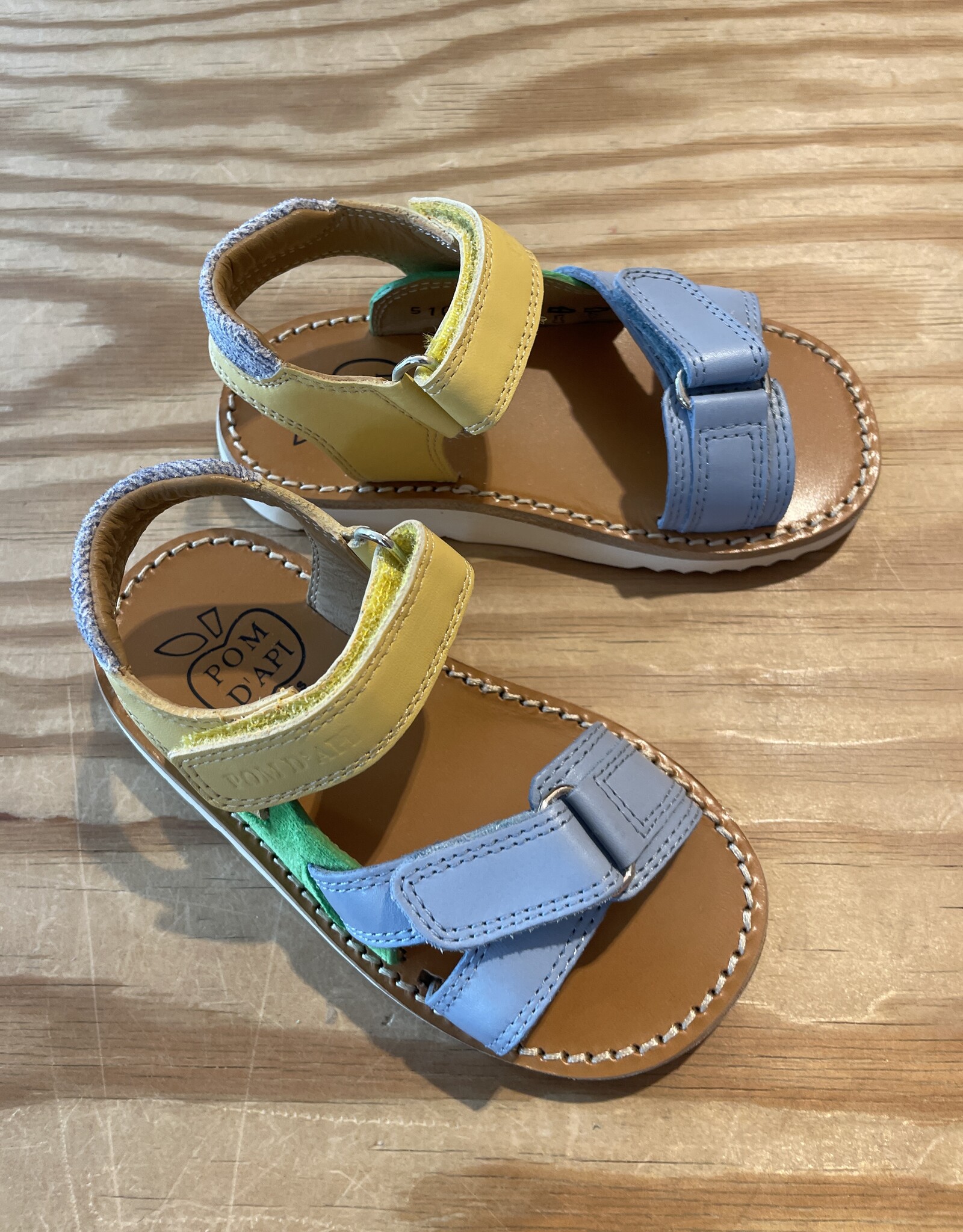 POM D'API POM D'API WAFF JIMY NAPPA VERDE JAUNE