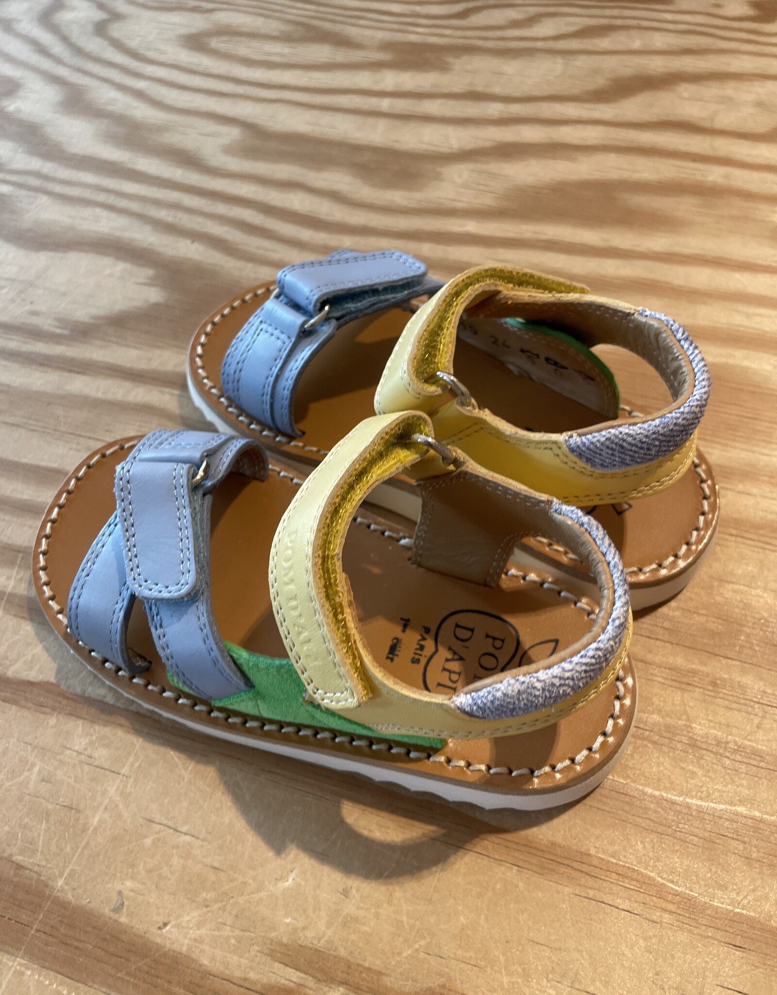 POM D'API POM D'API WAFF JIMY NAPPA VERDE JAUNE