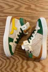 RONDINELLA RONDINELLA hightop sneaker GREEN/YELLOW