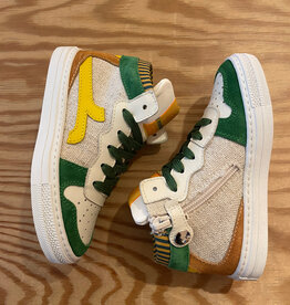 RONDINELLA RONDINELLA hightop sneaker GREEN/YELLOW