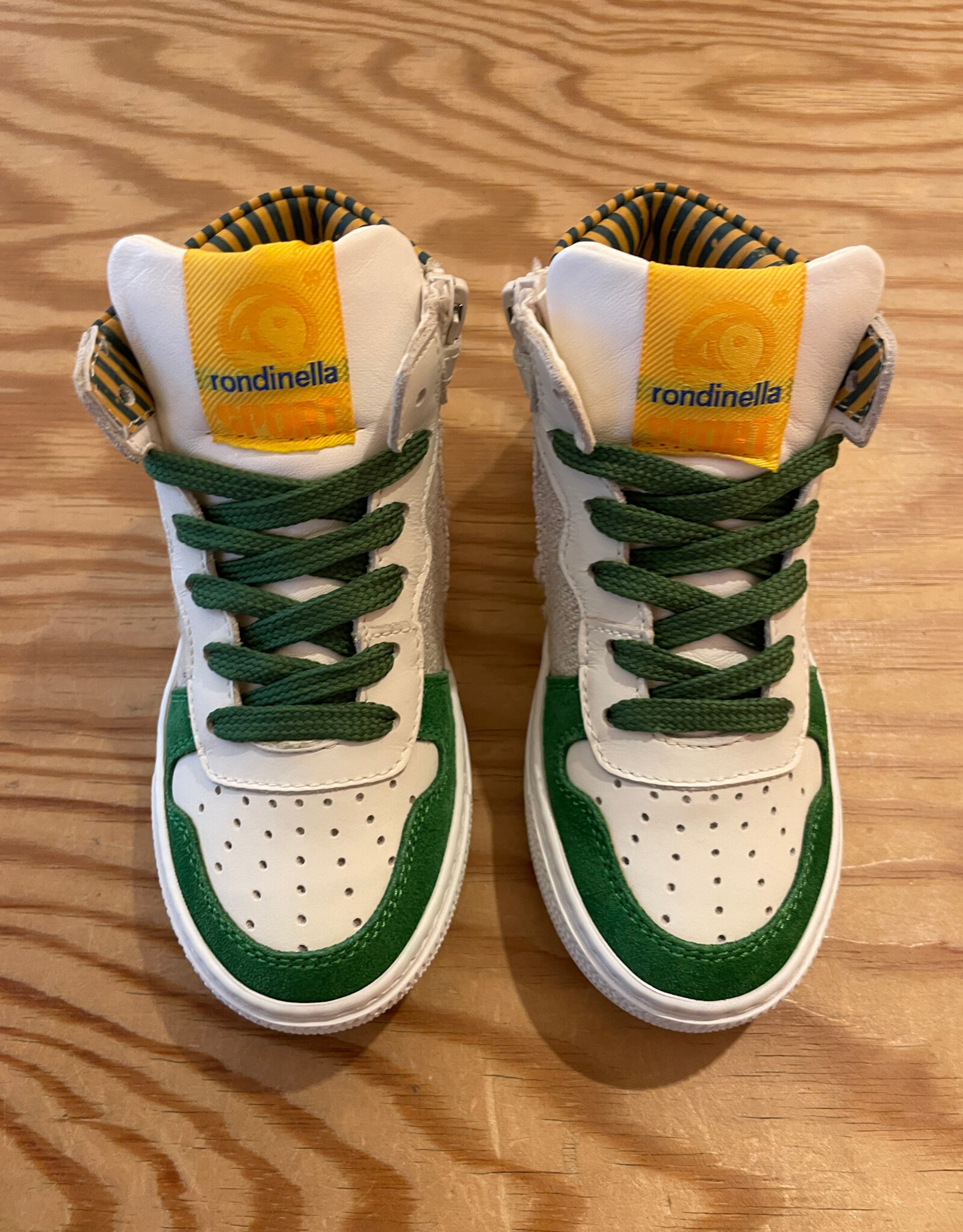 RONDINELLA RONDINELLA hightop sneaker GREEN/YELLOW