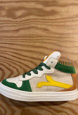 RONDINELLA RONDINELLA hightop sneaker GREEN/YELLOW