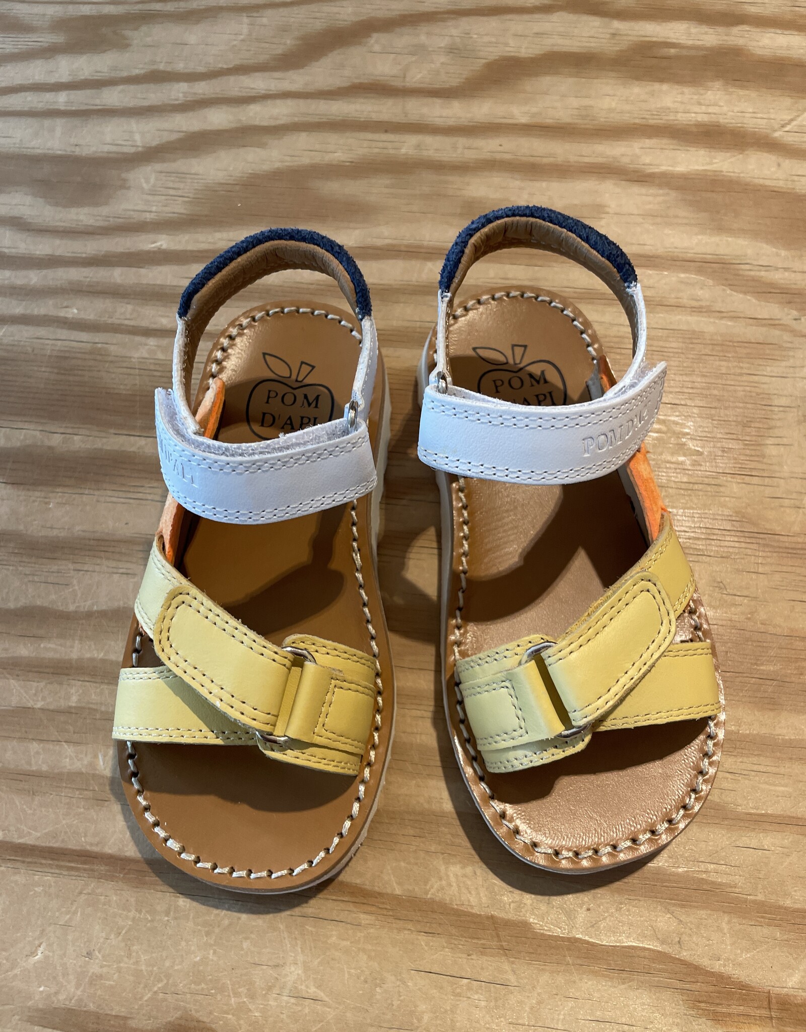 POM D'API POM D'API WAFF JIMY NAPPA ORANGE BLANC