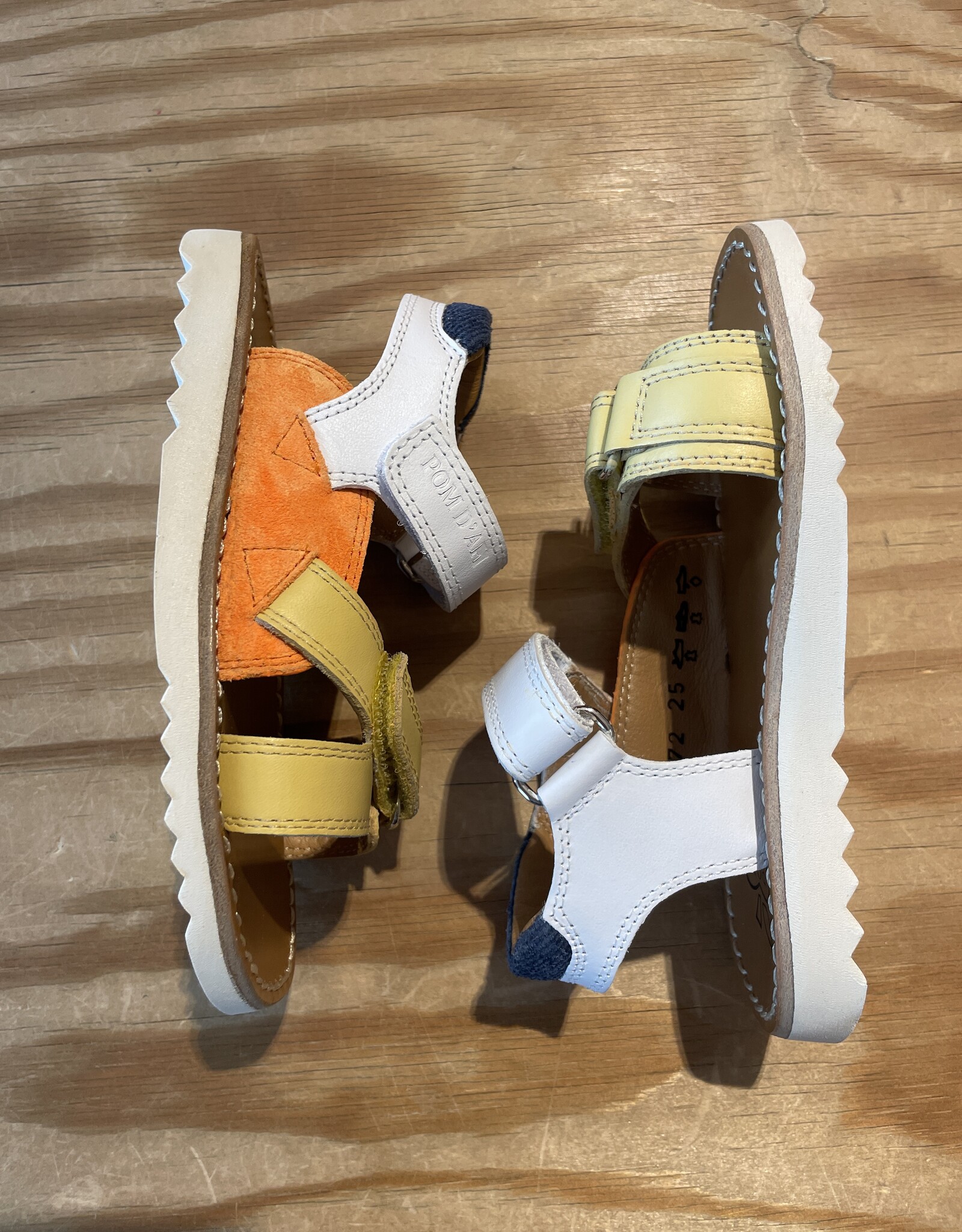 POM D'API POM D'API WAFF JIMY NAPPA ORANGE BLANC