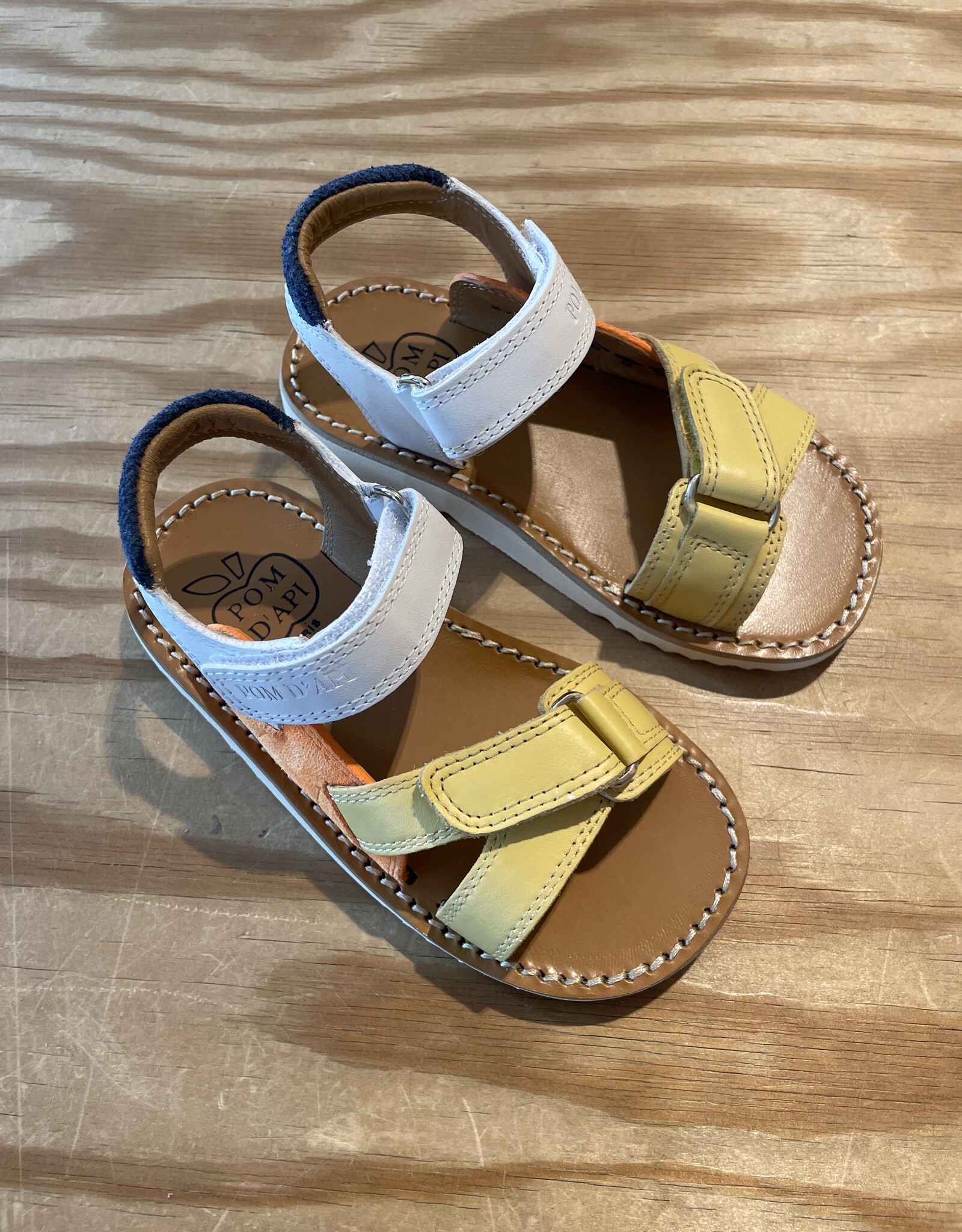 POM D'API POM D'API WAFF JIMY NAPPA ORANGE BLANC