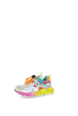 FLOWER MOUNTAIN FLOWER MOUNTAIN YAMANO  NUANCED SOLE BEIGE-WHITE-FUCHSIA