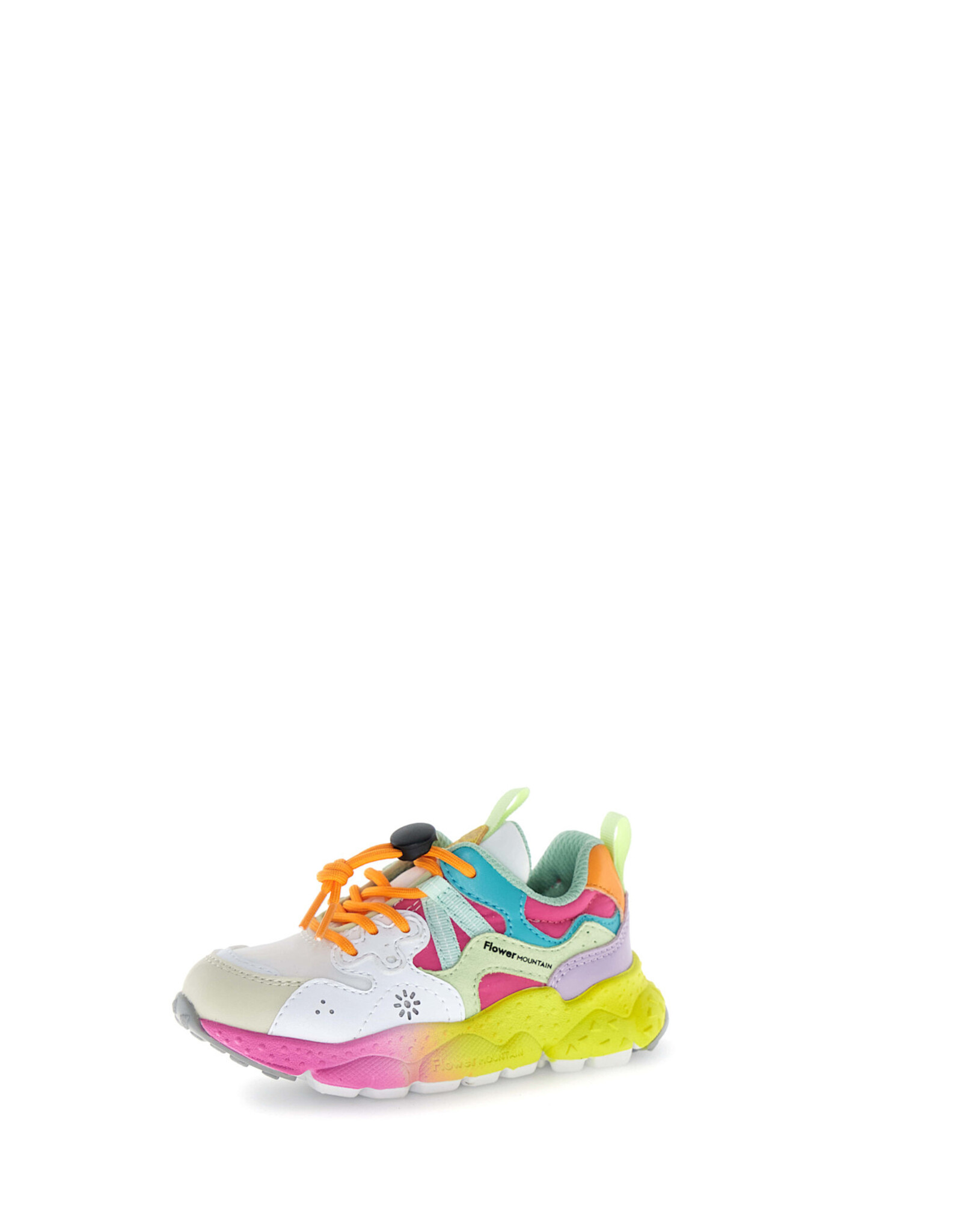 FLOWER MOUNTAIN FLOWER MOUNTAIN YAMANO  NUANCED SOLE BEIGE-WHITE-FUCHSIA