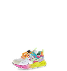 FLOWER MOUNTAIN FLOWER MOUNTAIN YAMANO  NUANCED SOLE BEIGE-WHITE-FUCHSIA