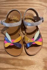 POM D'API POM D'API PLAGETTE SANDALEN MET GESP OTO MUESTRA SILVER MULTI