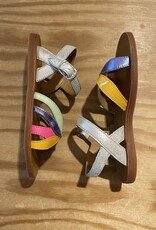 POM D'API POM D'API PLAGETTE SANDALEN MET GESP OTO MUESTRA SILVER MULTI