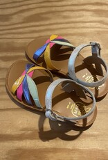 POM D'API POM D'API PLAGETTE SANDALEN MET GESP OTO MUESTRA SILVER MULTI