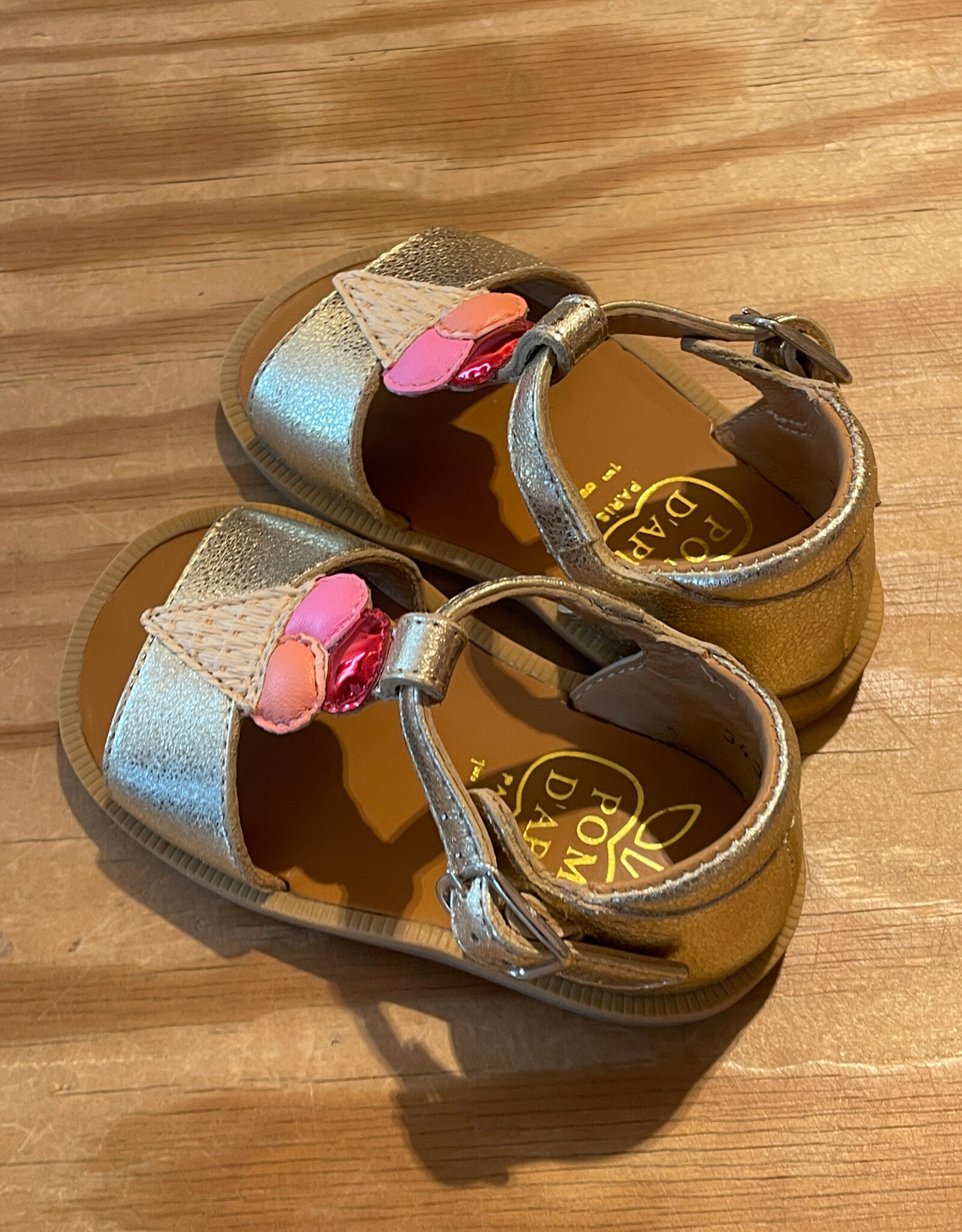 POM D'API POM D'API POPPY ICE CREAM SANDALEN MET GESP LAM CHAM MULTI