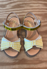 RONDINELLA RONDINELLA sandalen met velcro YELLOW VICHY