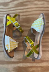 RONDINELLA RONDINELLA sandalen met velcro YELLOW VICHY