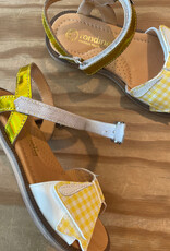 RONDINELLA RONDINELLA sandalen met velcro YELLOW VICHY