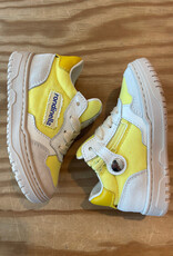 RONDINELLA RONDINELLA lederen sneakers BIANCO/YELLOW
